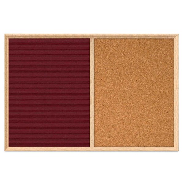 Enclosed Corkboard, 1 Door, 18"x24", 4" Fra